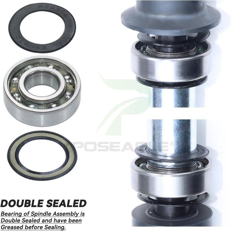 POSEAGLE Pre-Greased GY21099 Spindle Assembly Replaces GY20867 GY20592 for 190C D170 E180 G110 LA150 LA175 S180 100 Series Lawn Tractors - Image 5